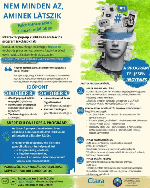 Nem minden az, aminek látszik (kiállításmegnyitó, kerekasztal beszélgetés)