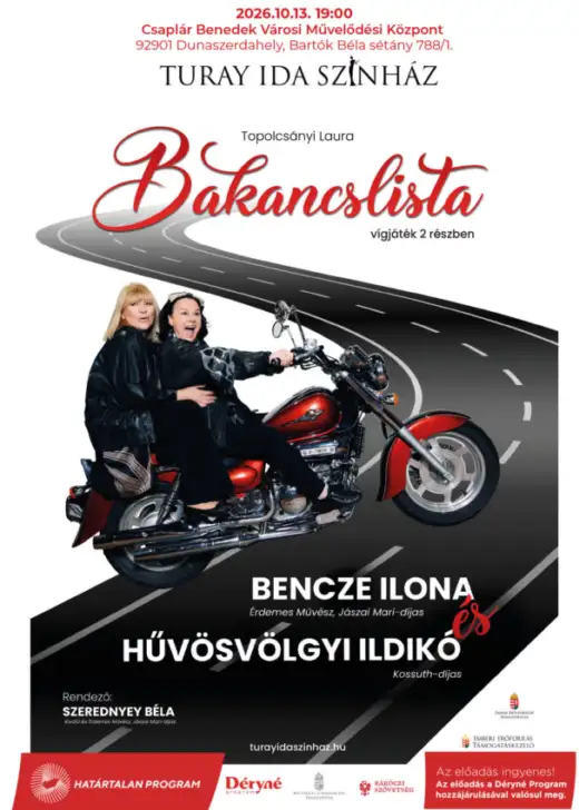 Turay Ida Színház: Bakancslista