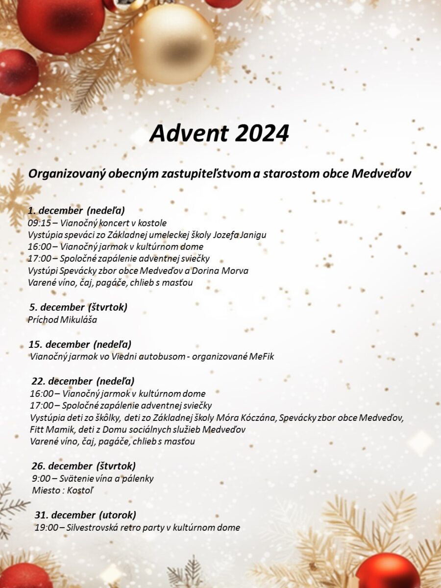 Adventi program