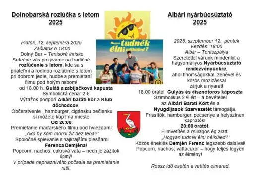 Albári nyárbúcsúztató 2025