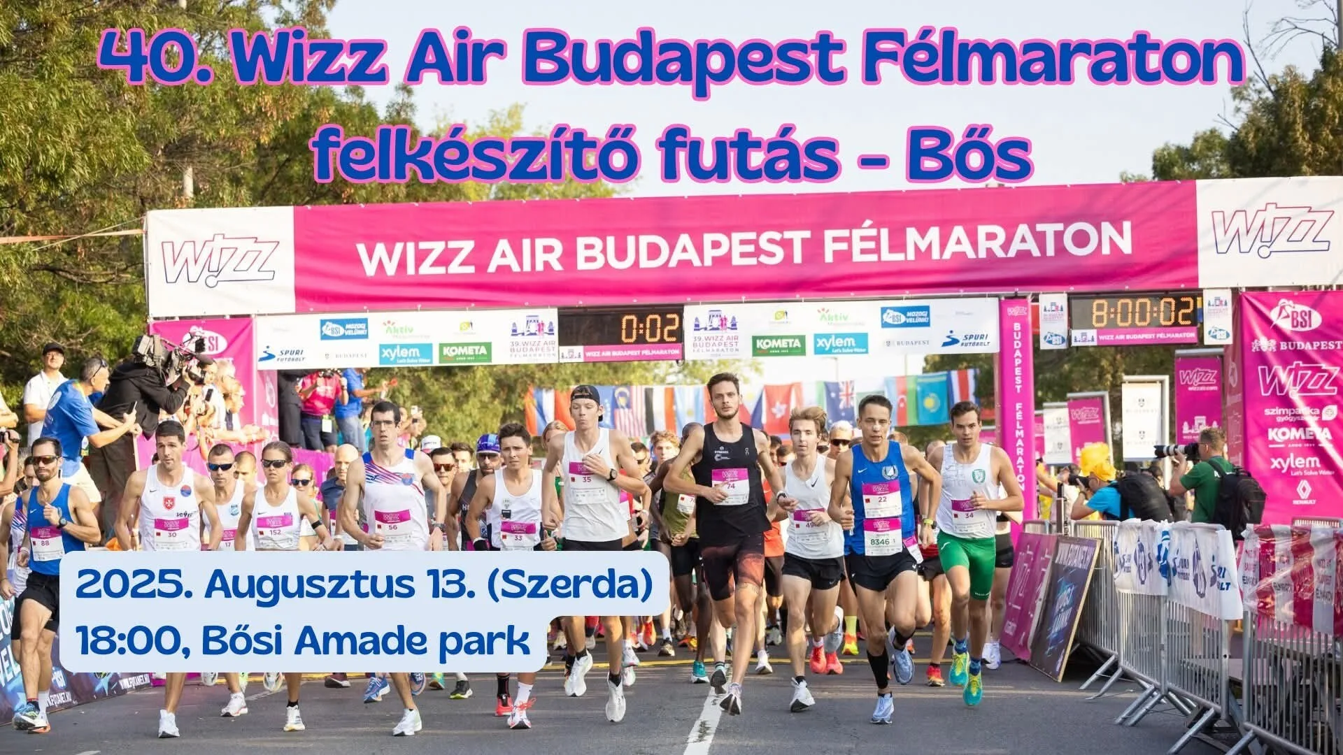 40. Wizz Air Budapest Félmaraton felkészítő futás Bős