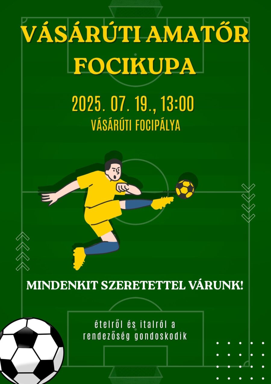 Vásárúti amatőr focikupa