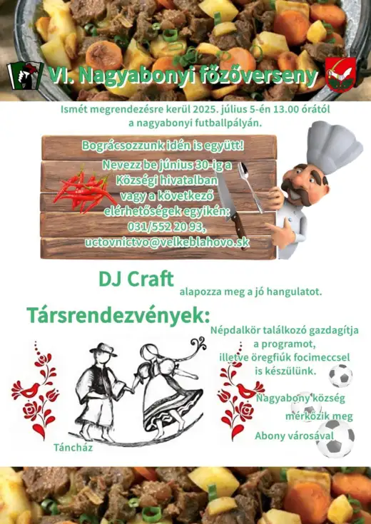 VI.Nagyabonyi főzőverseny