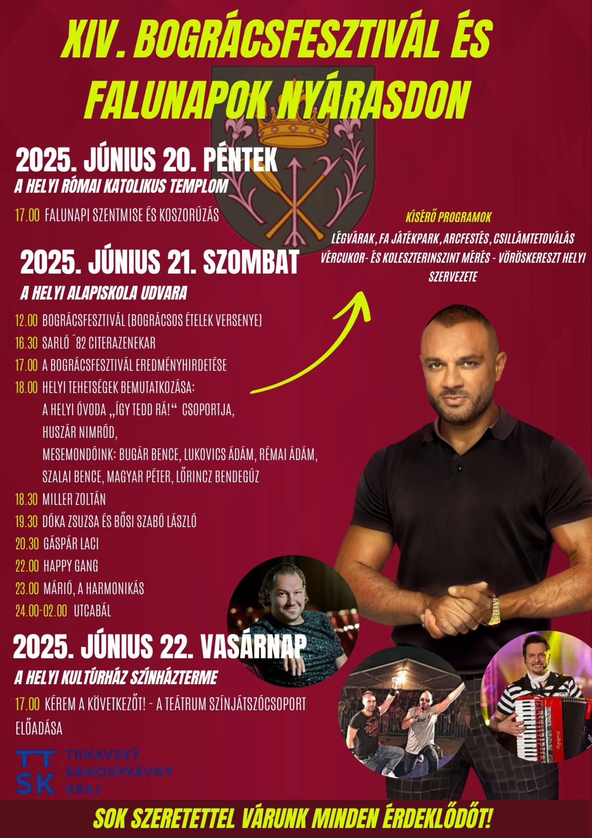XIV.Bográcsfesztivál és falunapok Nyárasdon