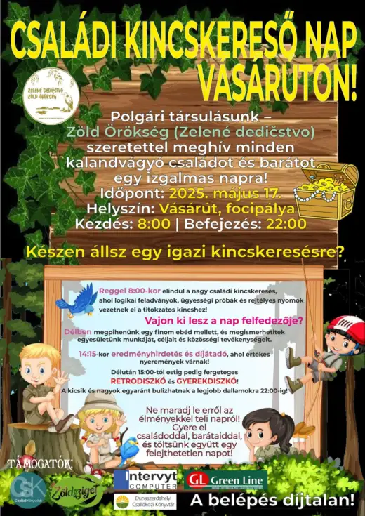 Családi, kincskereső nap Vásárúton
