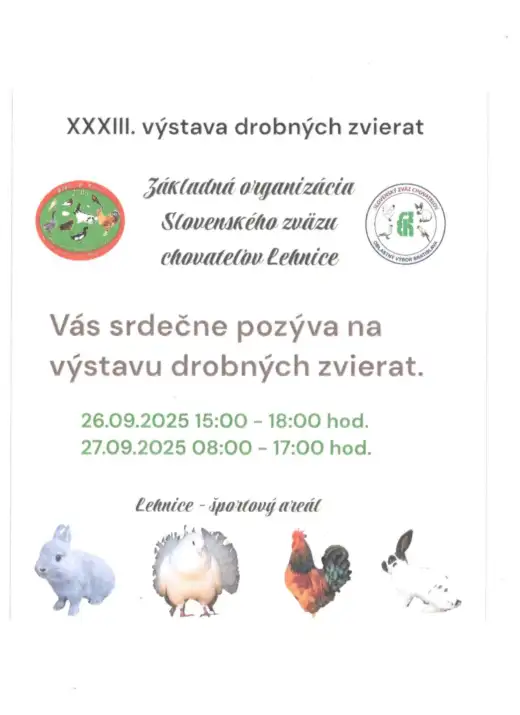 XXXIII. Kisállat kiállítás