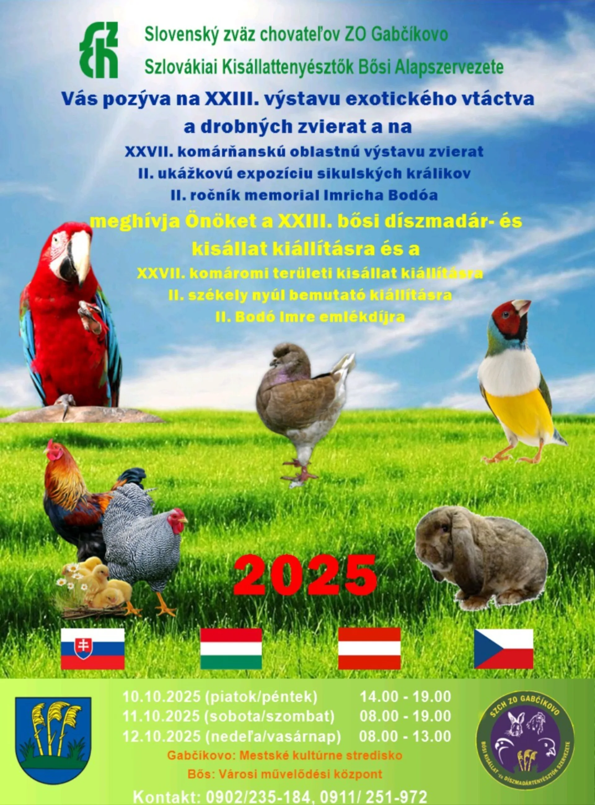 XXIII. Bősi díszmadár-és kisállat kiállítás
