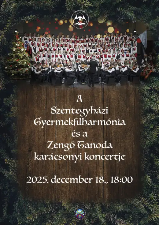 A Szentegyházi Gyermekfilharmónia és a Zengő Tanoda karácsonyi koncertje