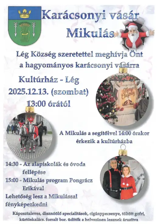Karácsonyi vásár és Mikulás