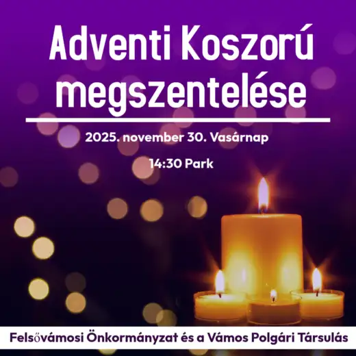Adventi koszorú megszentelése