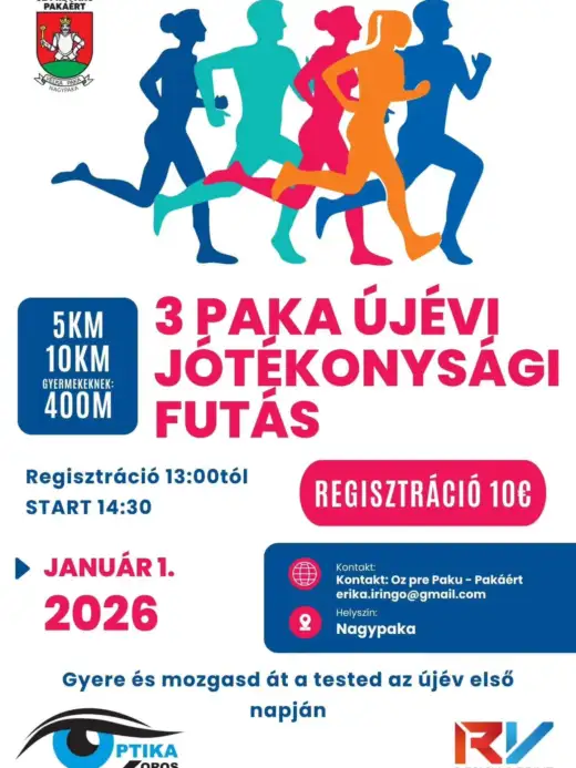 Jótékonysági Újévi futás 3 Paka