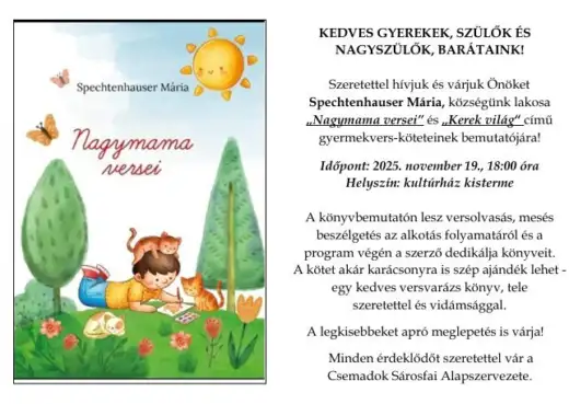 "Nagymama versei"- Spechtenhauser Mária