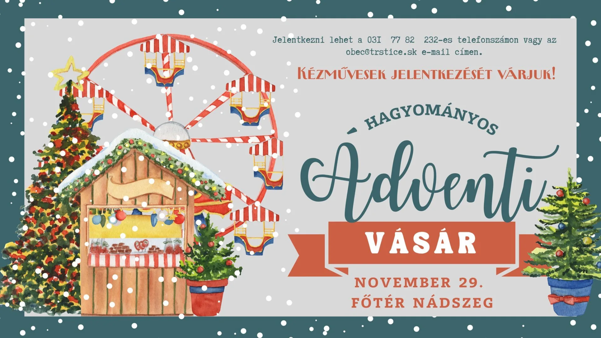 Hagyományos nádszegi Ádventi vásár