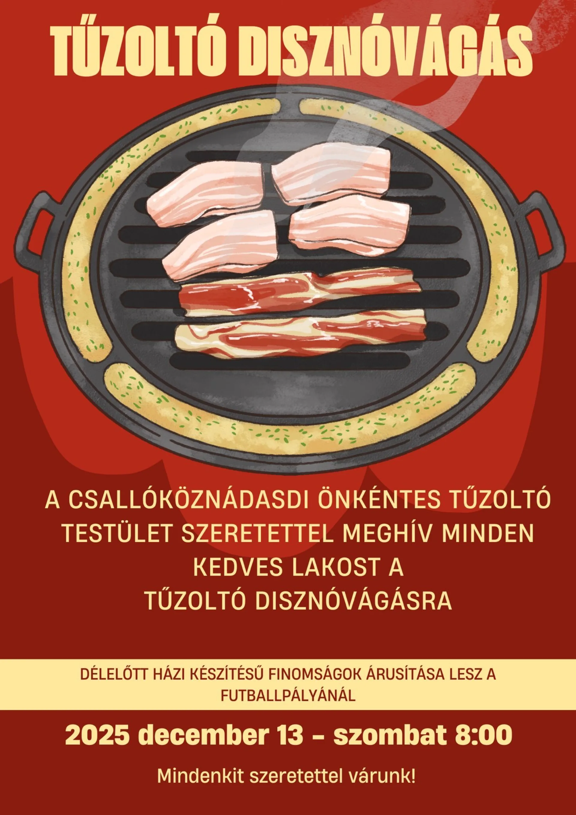 Tűzoltó disznóvágás