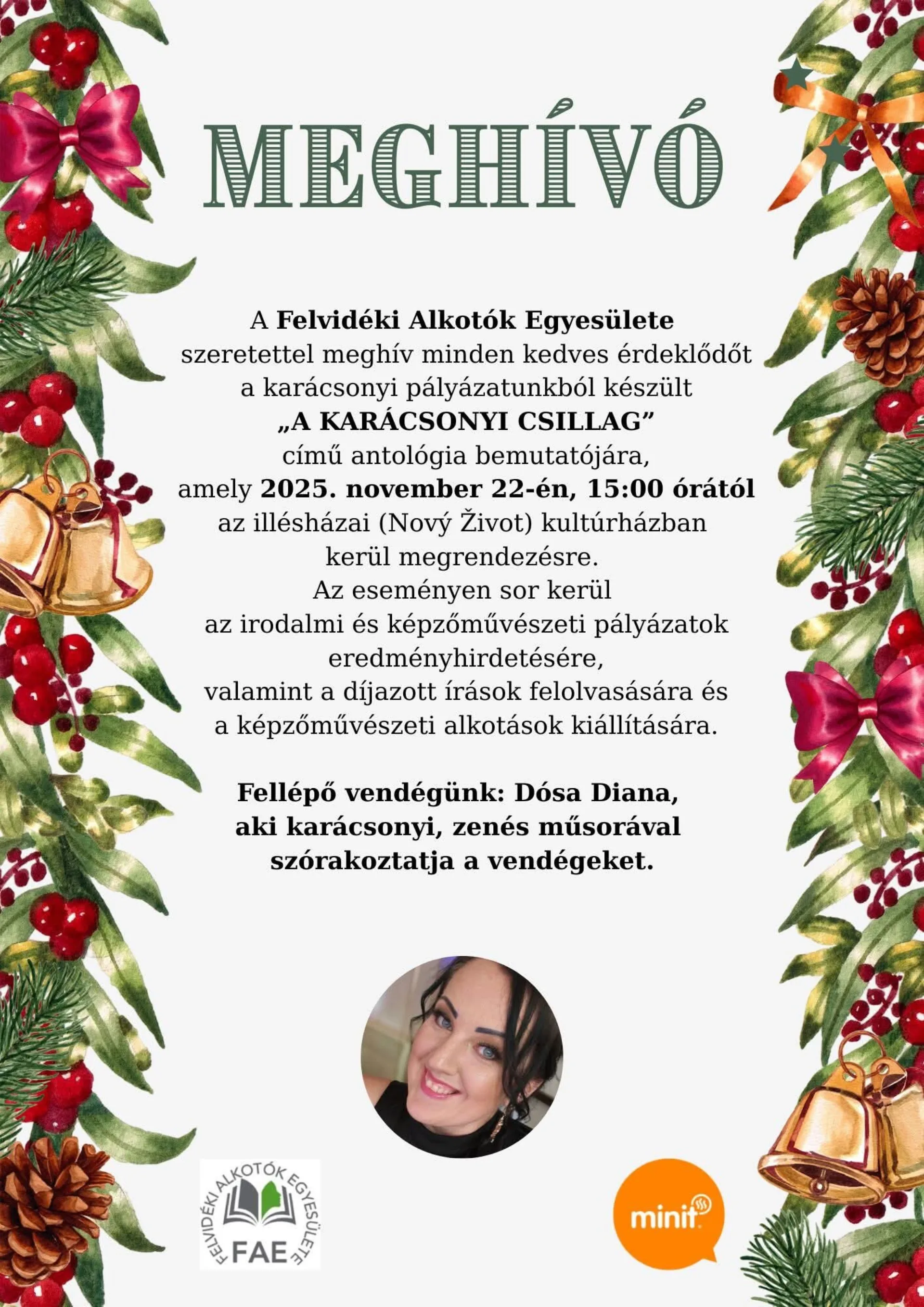Karácsonyi csillag-antalógiai bemutató
