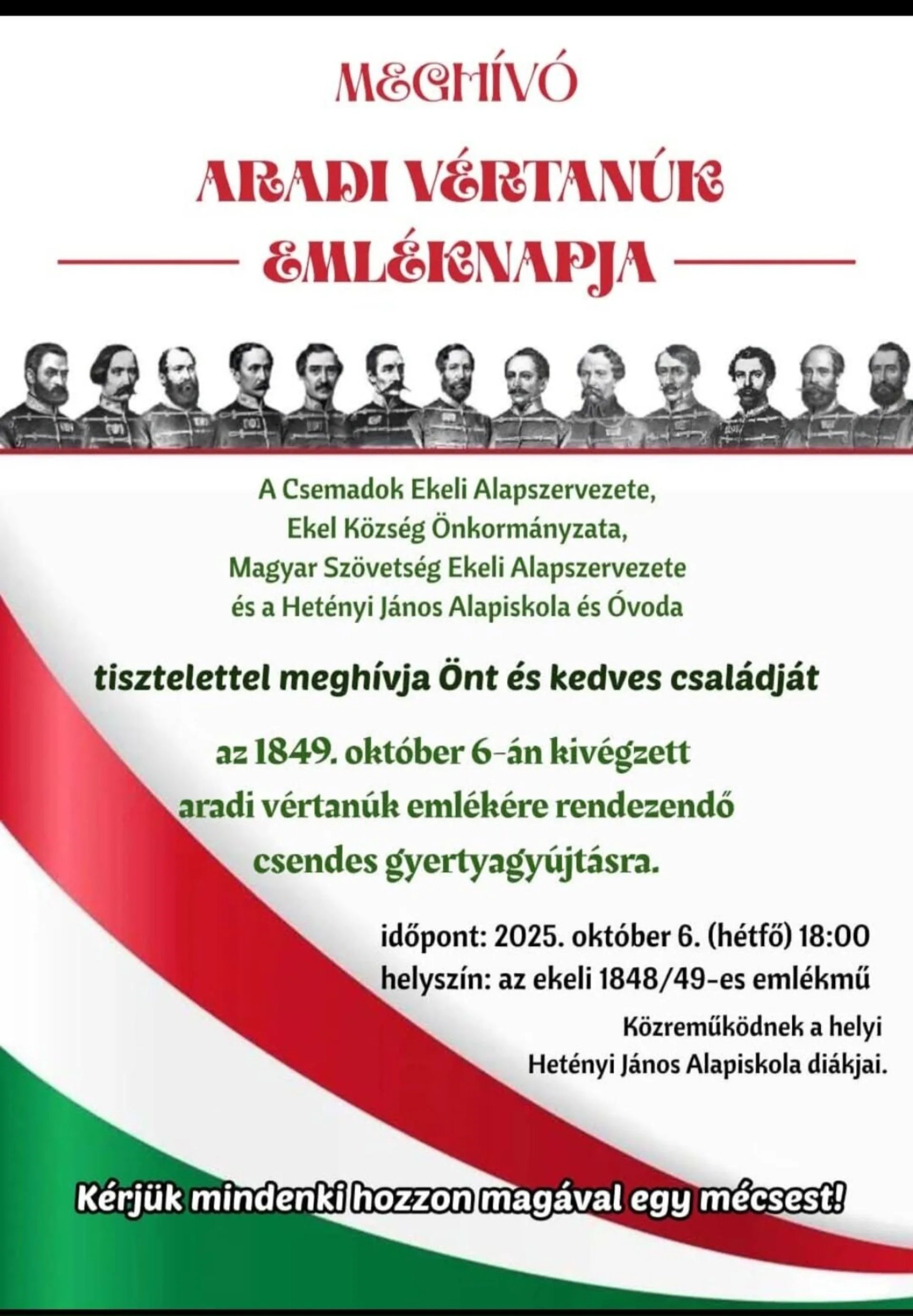 Aradi vértanúk emléknapja-Ekel