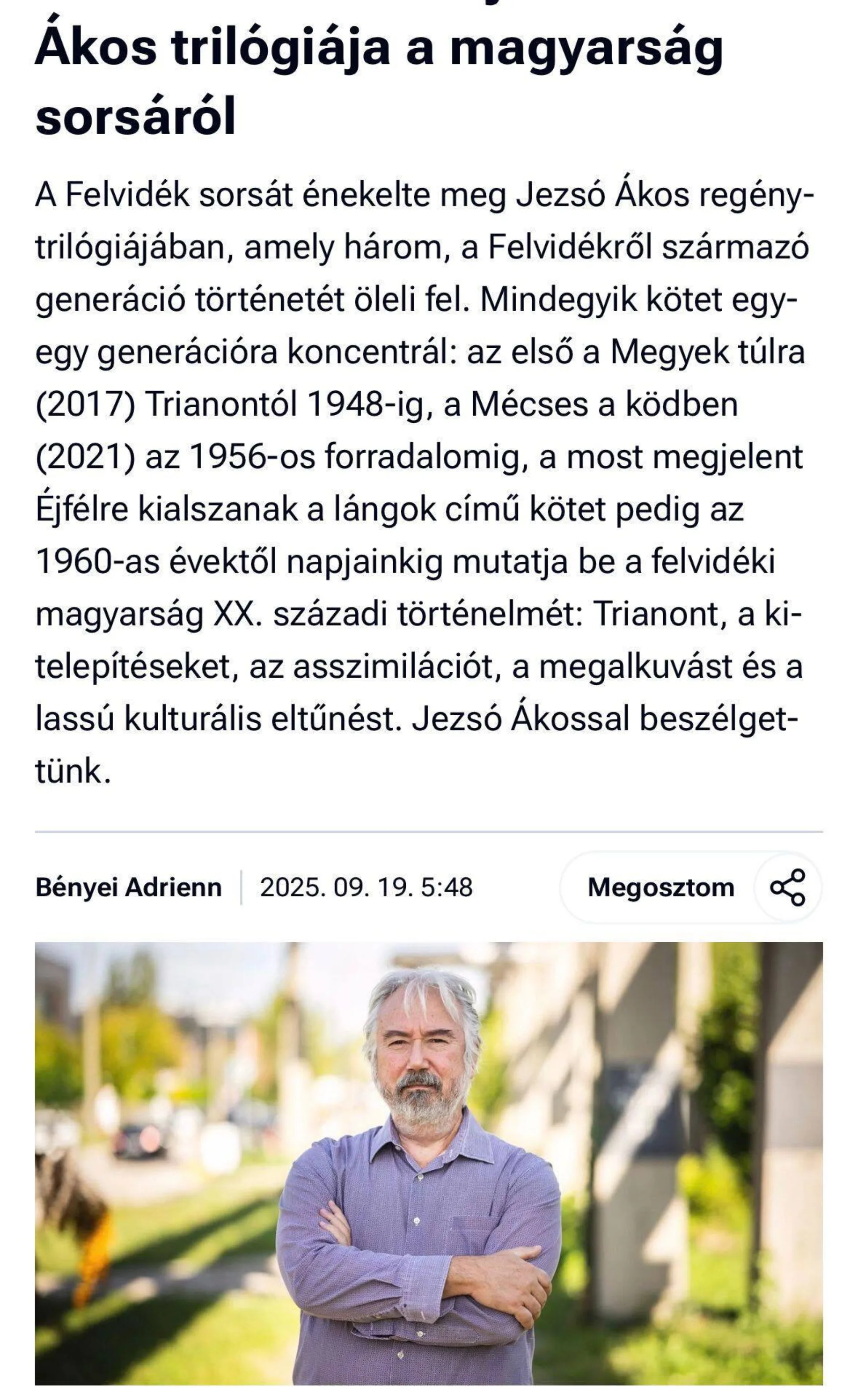 Író-olvasó találkozó - Ákos Jezsó