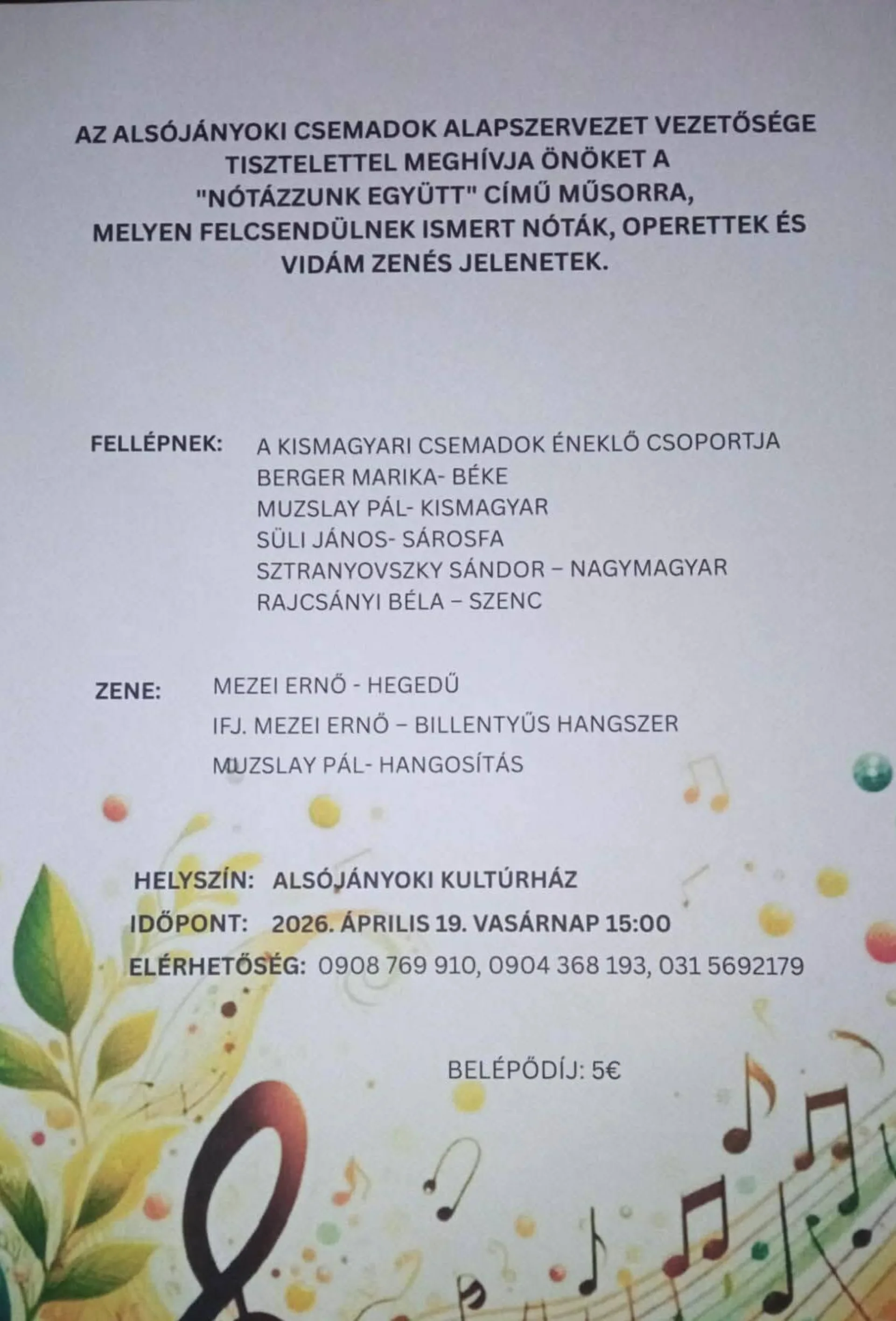 Nótadélután