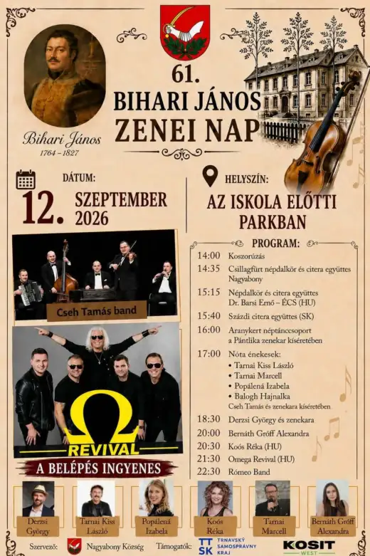 61. Bihari János zenei nap
