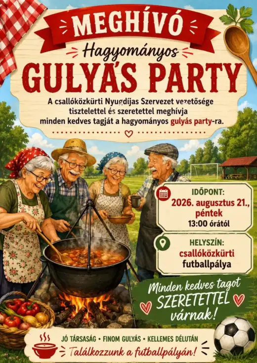 HAGYOMÁNYOS GULYÁS PARTY