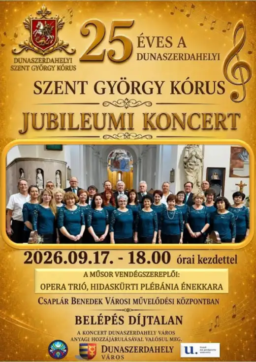 A Szent György Kórus 25 éves jubileumi koncertje