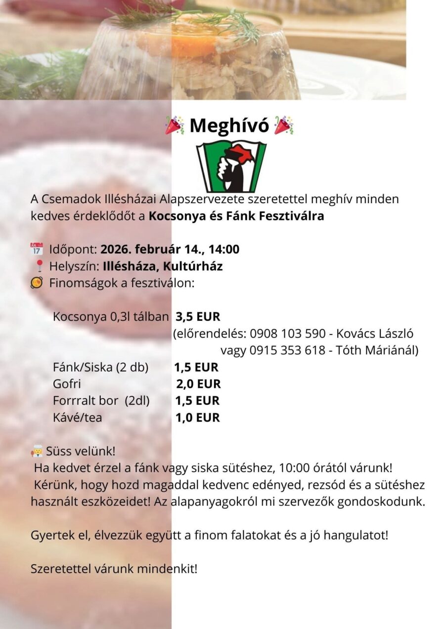 Kocsonya és fánkfesztivál