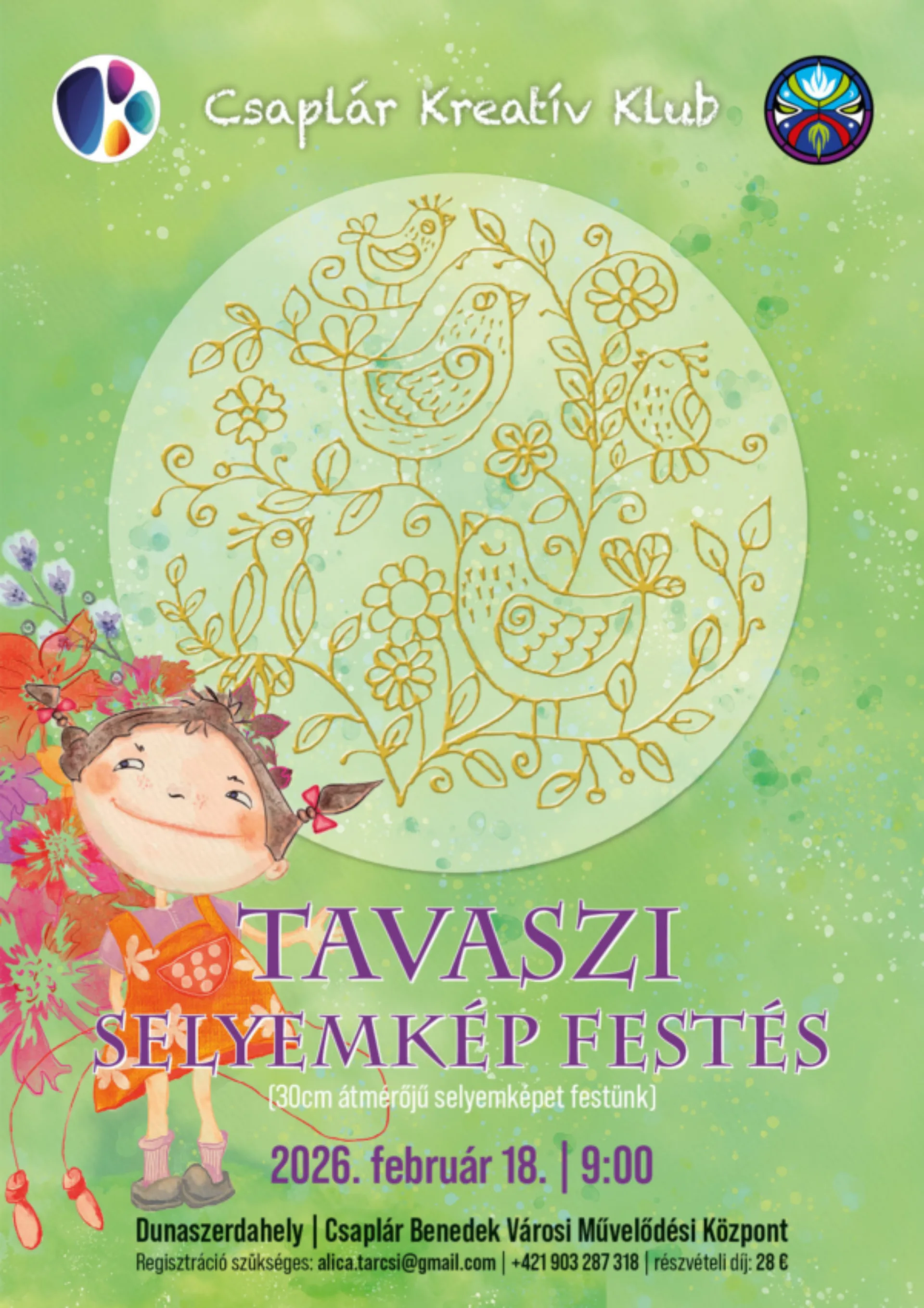 MEGTELT! Tavaszi selyemkép festés | Csaplár Kreatív Klub