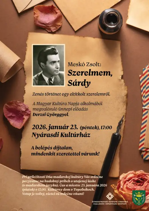 Előadás "Szerelmem, Sárdy"