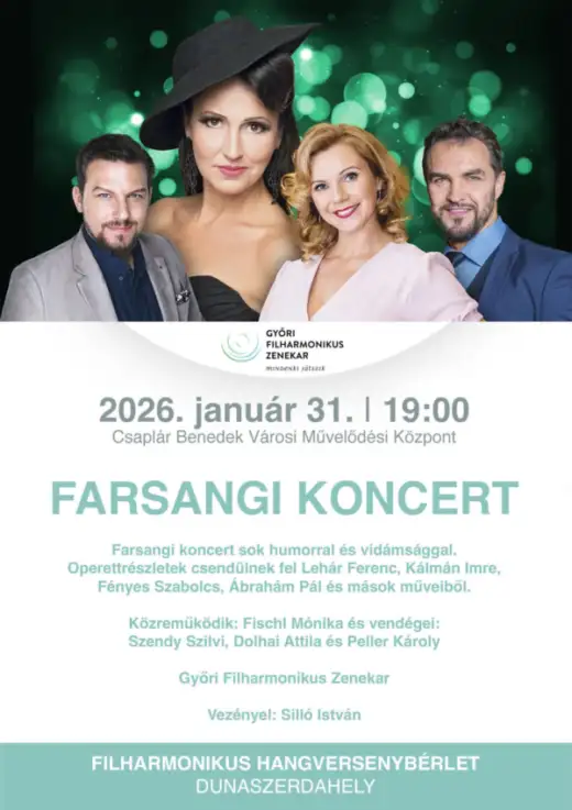 Győri Filharmonikus Zenekar: Farsangi koncert