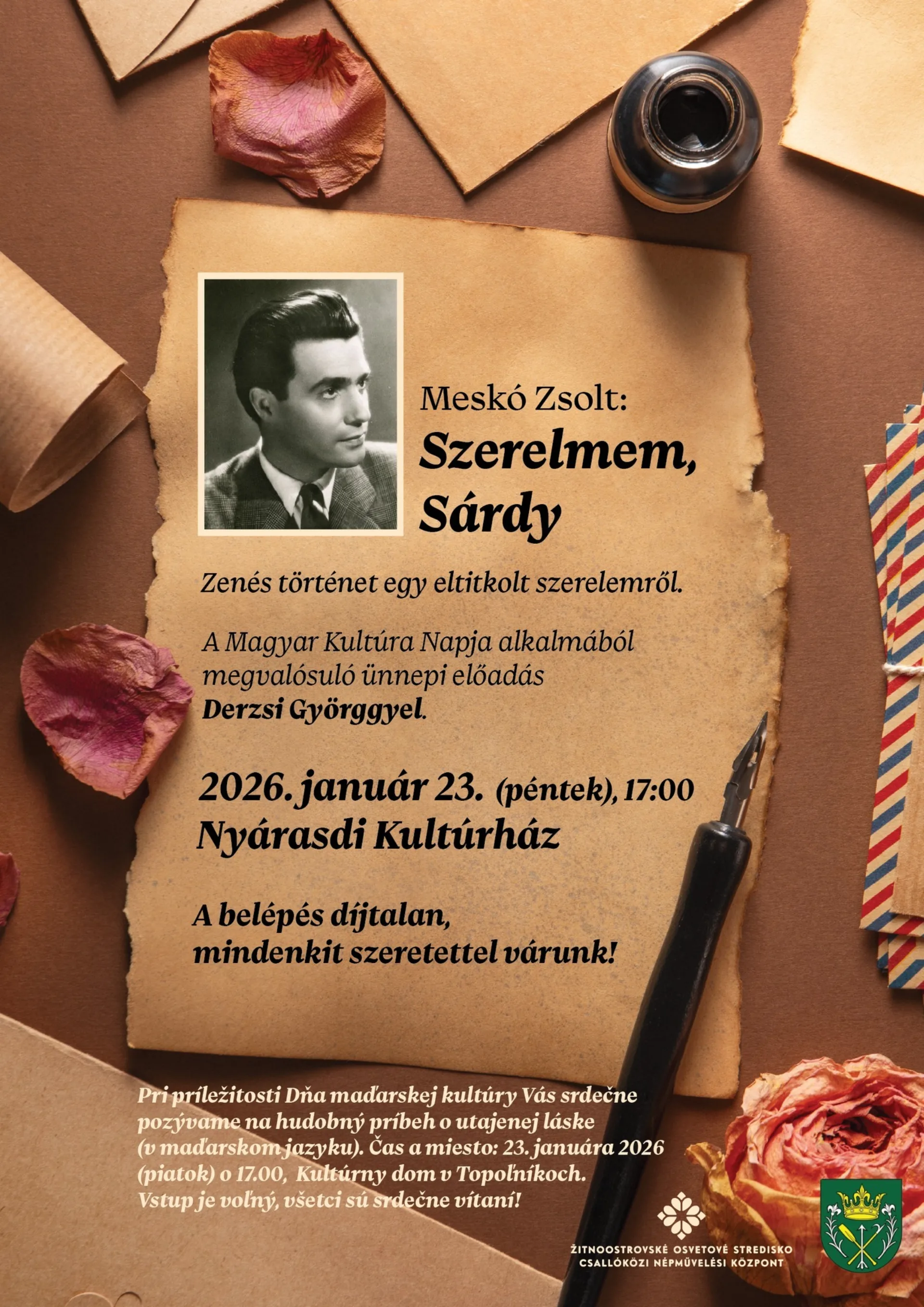 Előadás "Szerelmem, Sárdy"