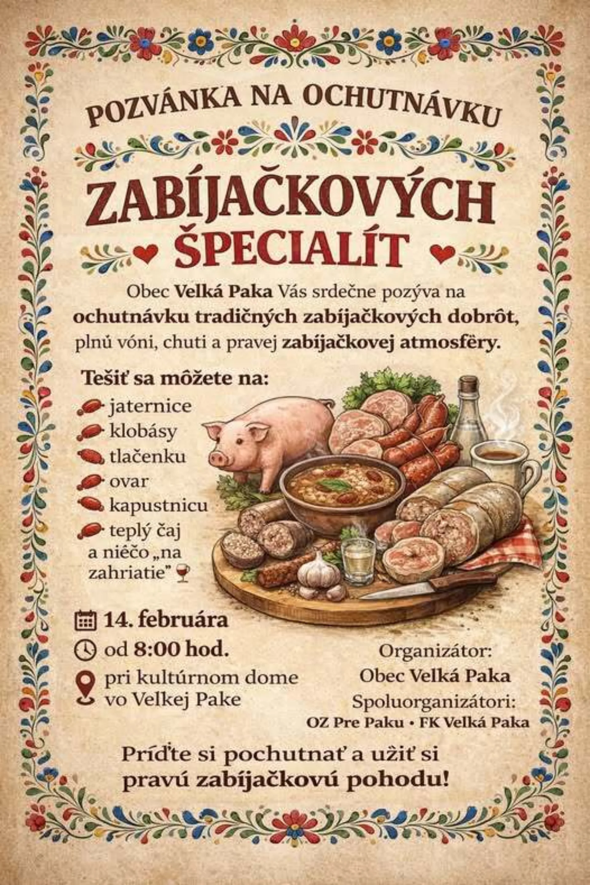 Hagyományos disznótoros kóstoló