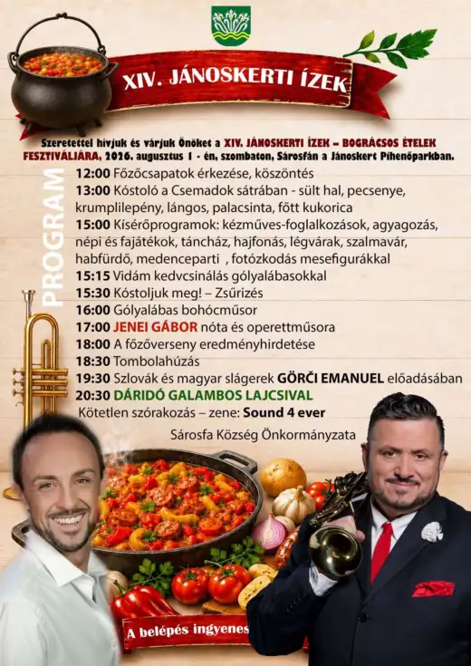 XIV. Jánoskerti Ízek