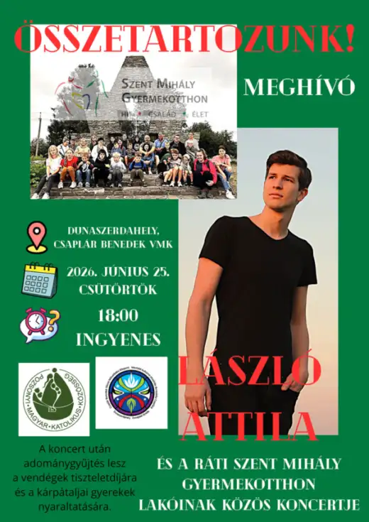 László Attila és a ráti Szent Mihály Gyermekotthon lakóinak közös koncertje