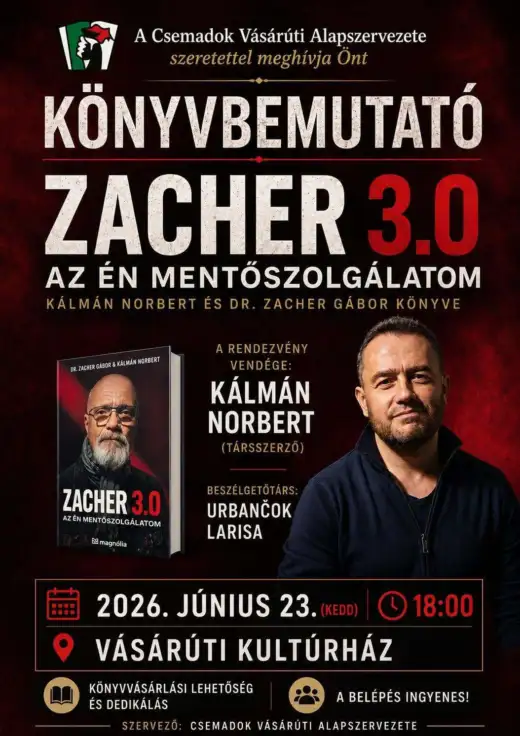 Könyvbemutató: Zacher 3.0