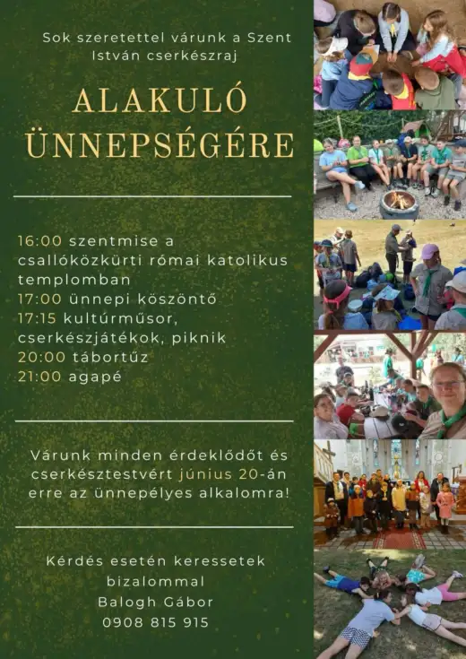 Szent István cserkészraj alakuló ünnepsége