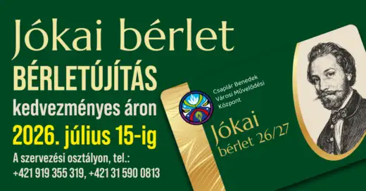 JÓKAI bérletújítás a 2026/27-es színházi évadra