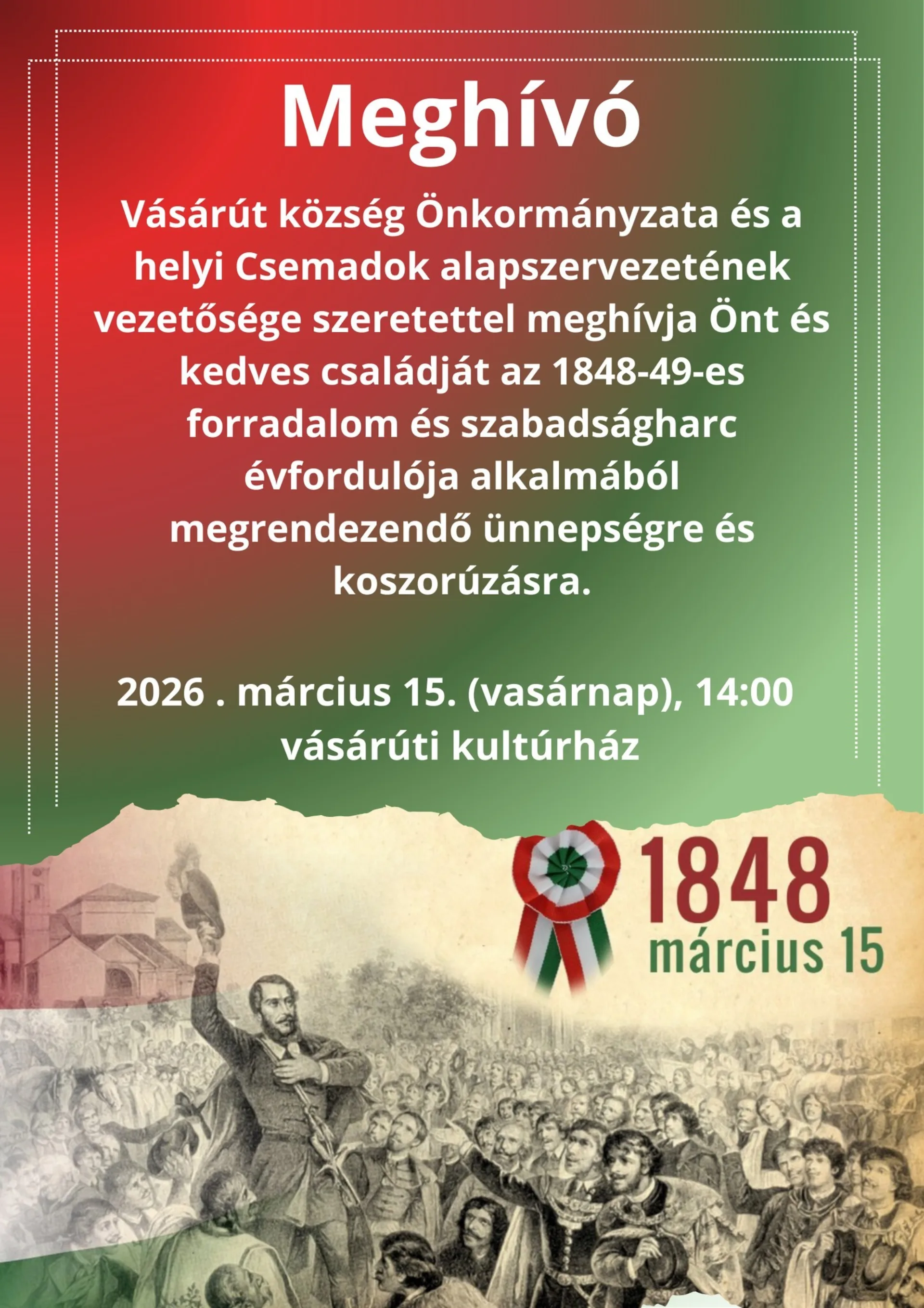 Március 15 ünnepség