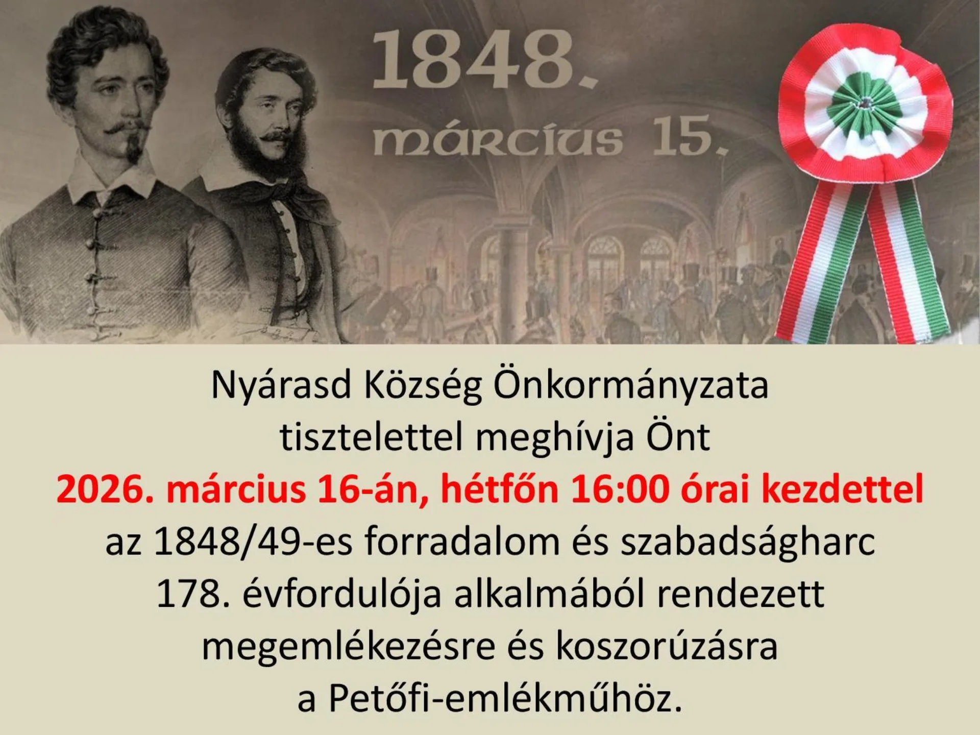 Ünnepség-március 15