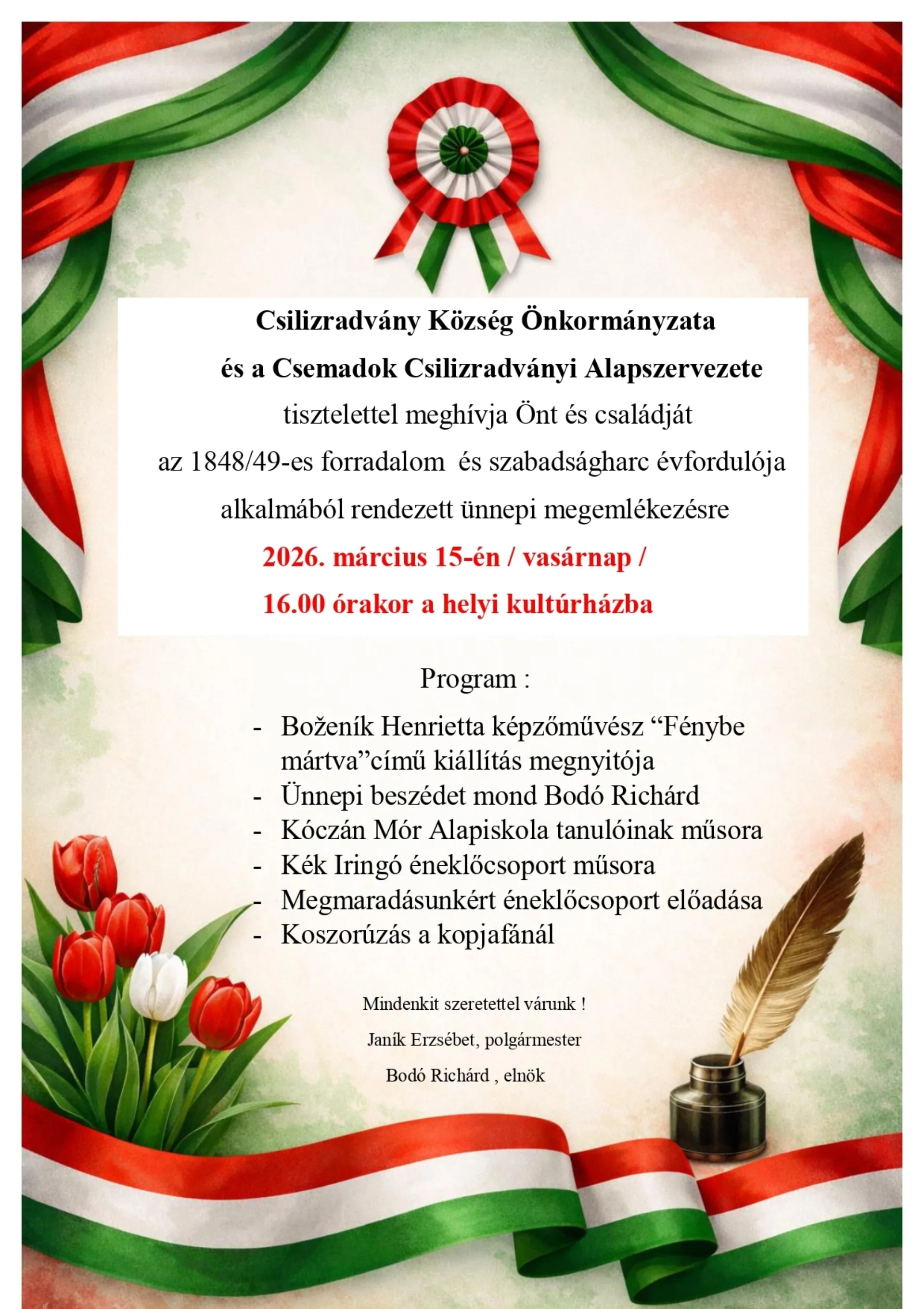 Március 15 ünnepség