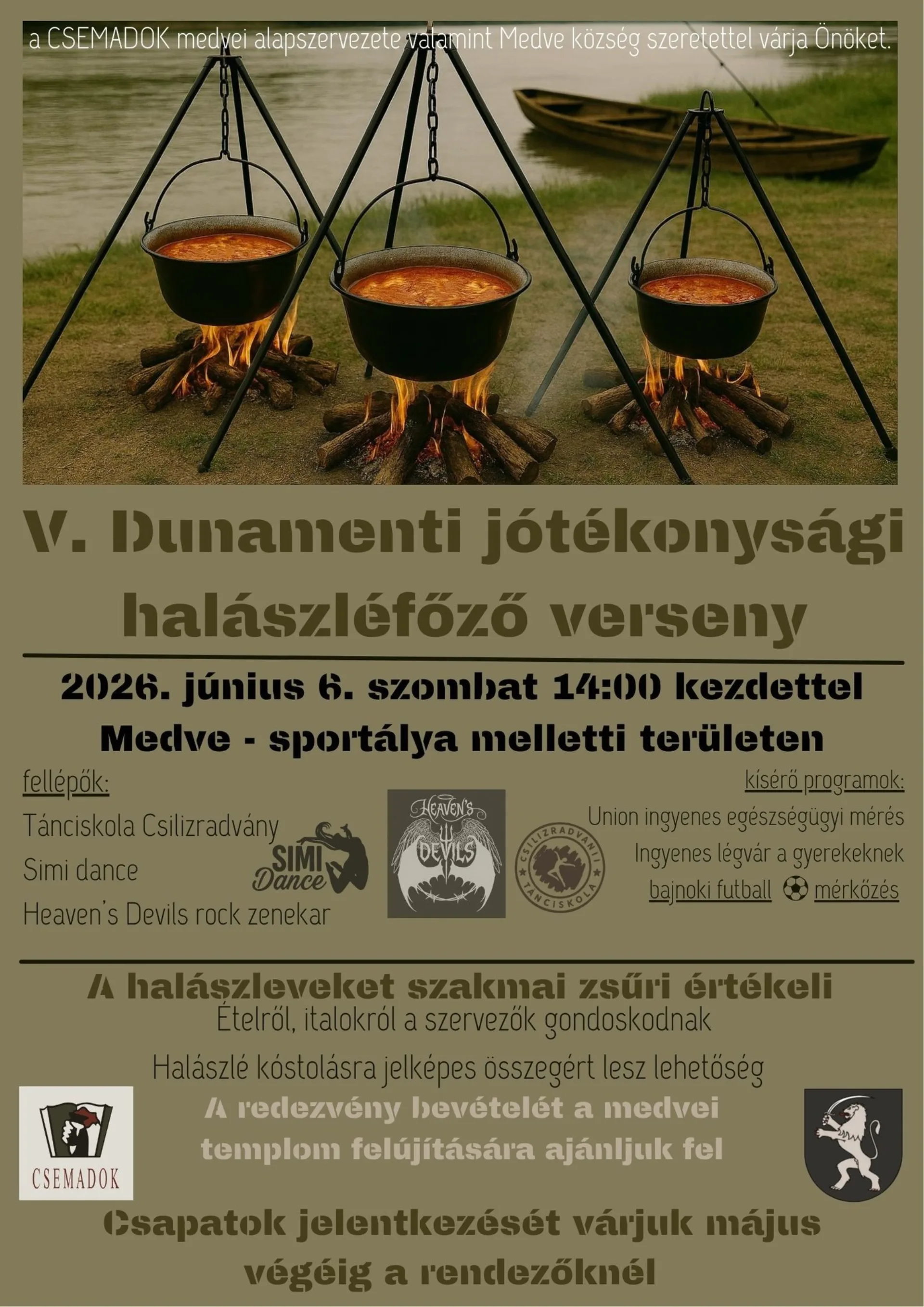 V.Dunamenti jótékonysági halászléfőző verseny