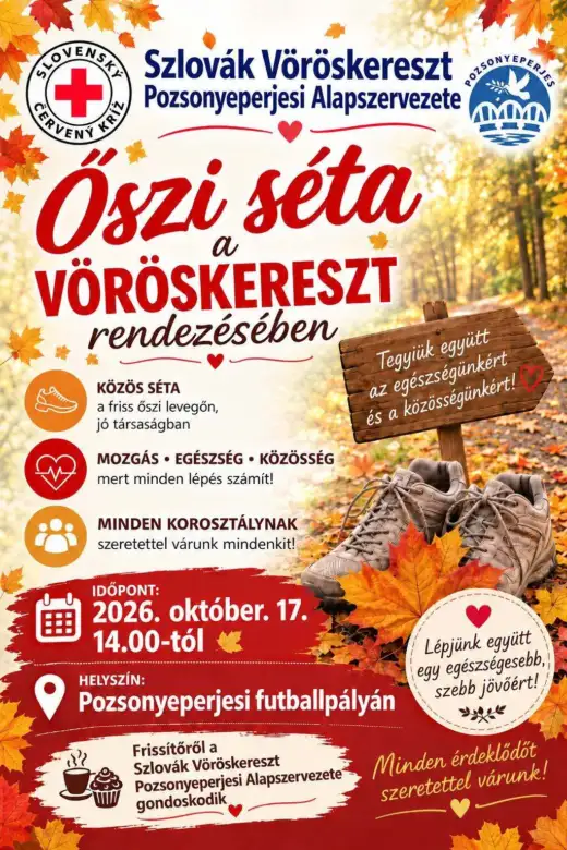 Őszi séta a vöröskereszt rendezésében