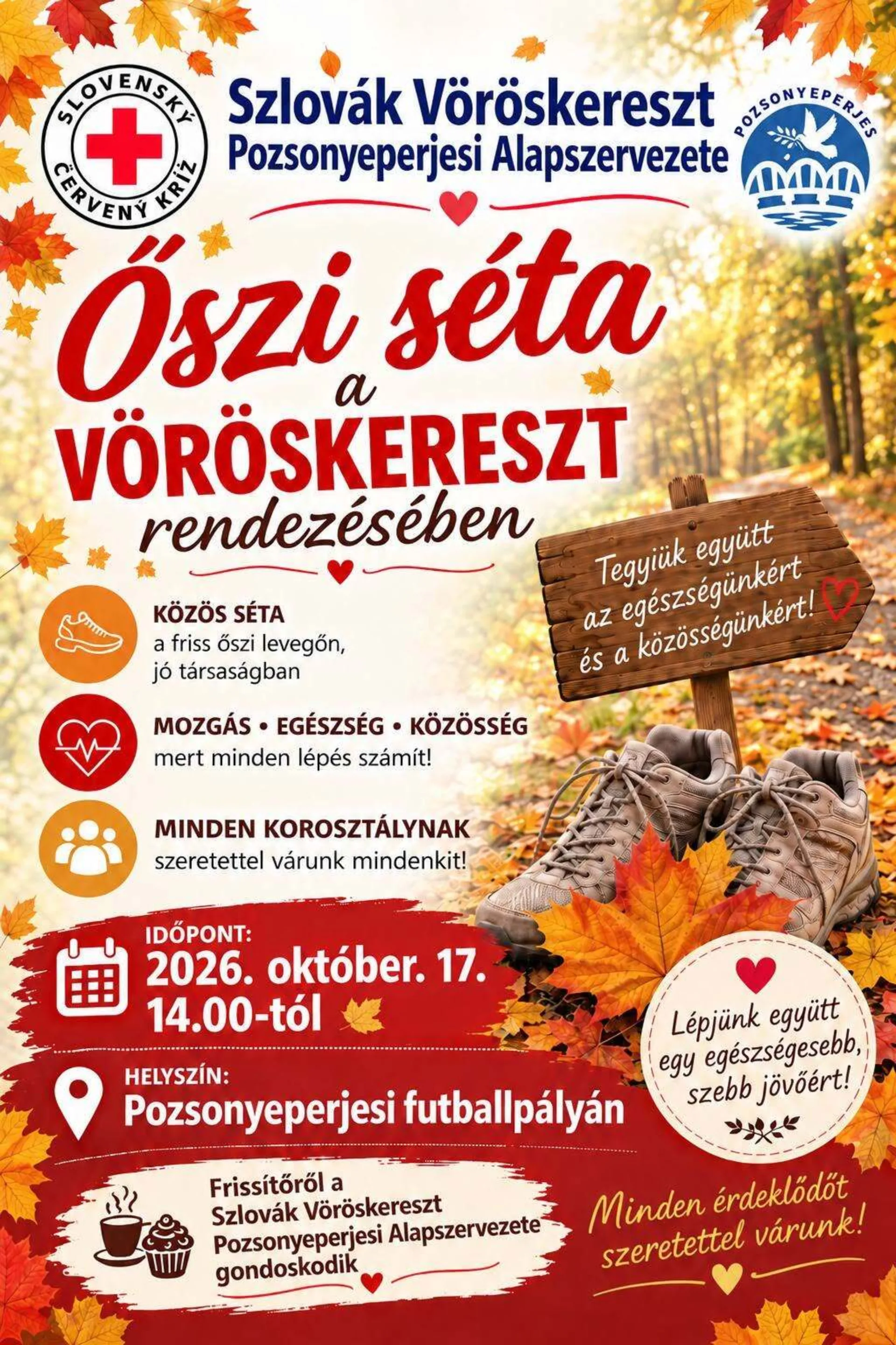 Őszi séta a vöröskereszt rendezésében